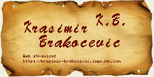 Krasimir Brakočević vizit kartica
